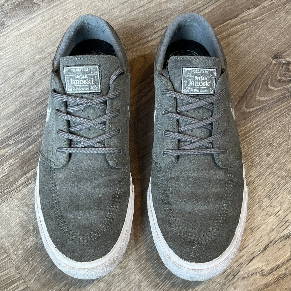 Nike SB Stefan Janoski Flyleather Mens Grey Skate Shoes CI3836-002 Size 10